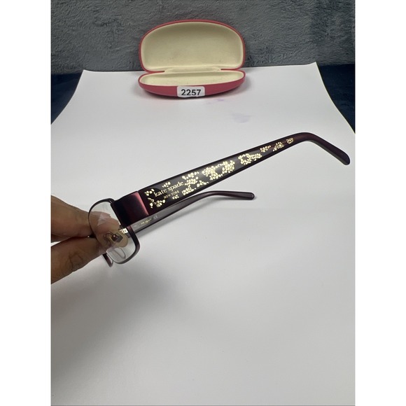 Kate Spade Women's Eyeglasses Jemma 0ER6 Burgundy  Frame 50[]16 135 w/‎ Case - Picture 10 of 14